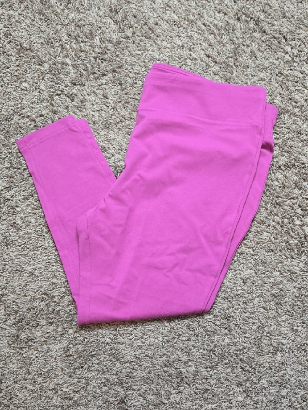 Terra & Sky High Rise 27" Inseam Meadow Mauve 3X Plus Size Leggings Pants - Picture 2 of 2